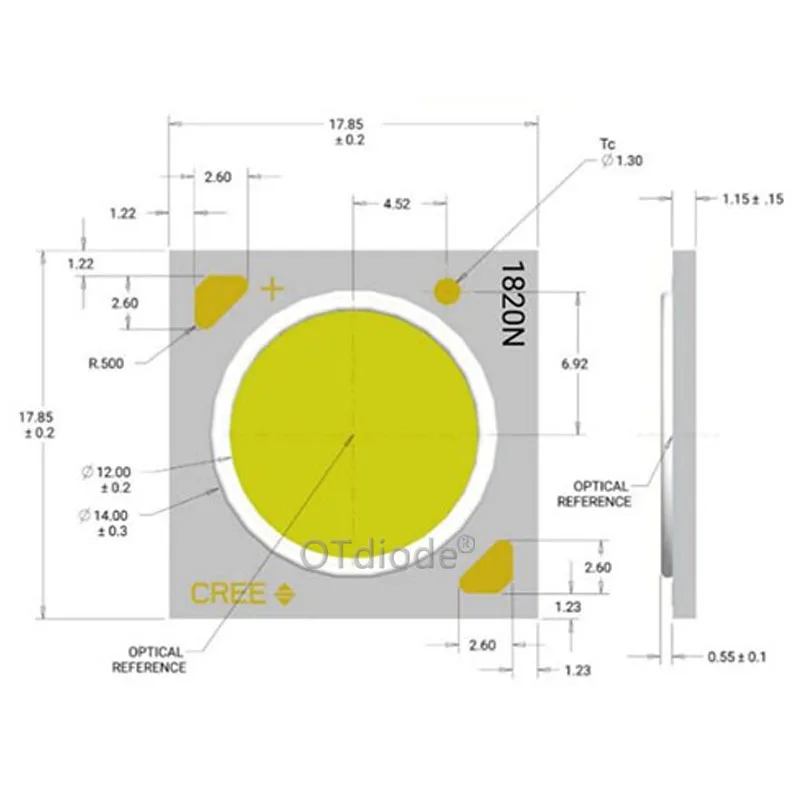 2 шт. Cree CXA1820 CXA 1820 40 Вт Керамический COB светодиодный светильник EasyWhite 4000 K-5000 K теплый белый 2700 K-3000 K с/без держателя