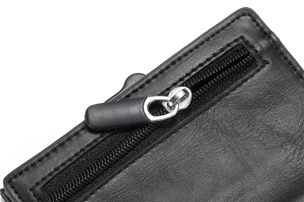 RFID карбоновый ID держатель для карт из искусственной кожи чехол для карт одна коробка смарт-Кредитная карта держатель Новое поступление RFID портмоне унисекс
