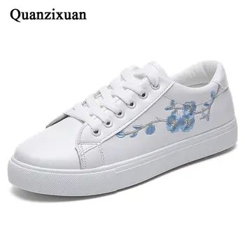 

White Sneakers Spring Women Vulcanize Shoes PU Leather Shoes Women Casual Shoes Platform Sneakers Female Flats Tenis Feminino