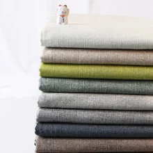 Хлопчатобумажная льняная ткань, толстая обратная Бархатная ткань, парусиновая ткань, Пылезащитная, чистый цвет, диванная драпировка для стола, льняная ткань 11 цветов