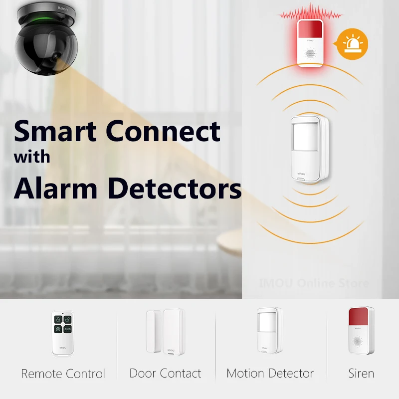 Imou IP камера Smart Ranger IQ AI Gateway Cam все подключенные датчики и сирена Starlight ночное