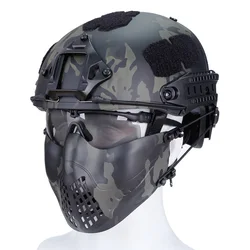 Máscara táctica militar de media cara para Paintball, Cosplay, fiesta de Halloween, Máscara protectora de Wargame, Airsoft, Calavera, caza