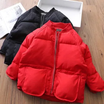 

Boys Down Jacket Winter Warm Coat Windproof Zipper Puffer Outerwear for Boys Winter Coat JacketS