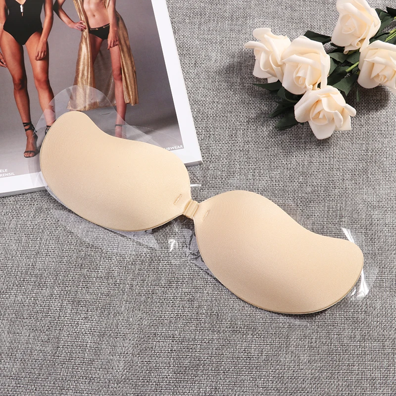 Nieuwe Sexy Onzichtbare Bh Vrouwen Push Up Siliconen Mango Beha Zelfklevende Naadloze Strapless Voorsluiting Gel Lingerie Hot