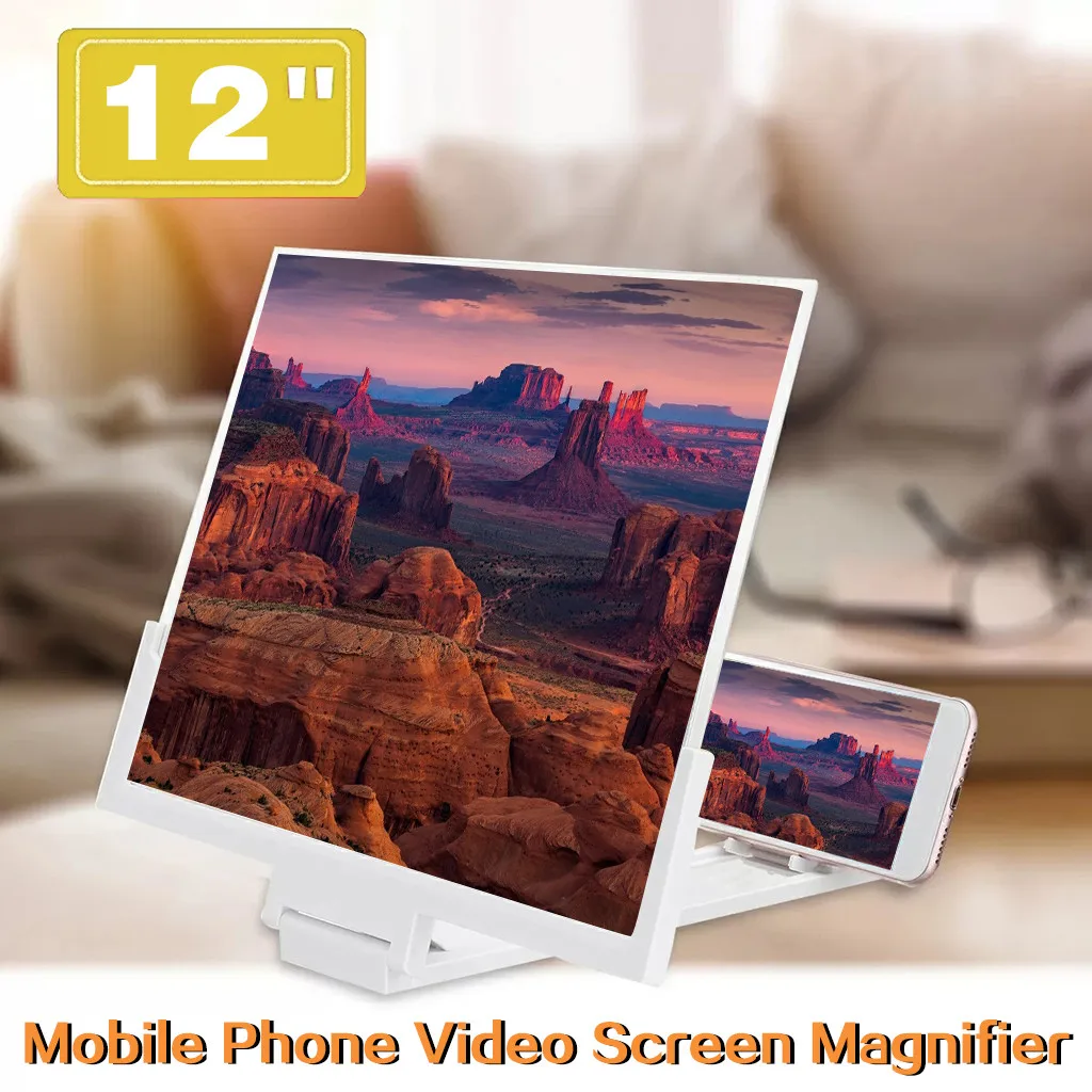 Портативный Универсальный 3D усилитель видео для смартфона увеличительное