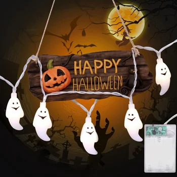 

Waterproof Safe Convenient Practical Decorative Halloween Light String Light Ghost Light for Party