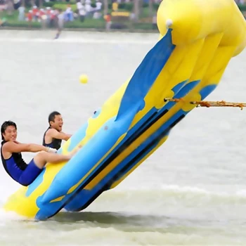 

3 Rows Of 6 Seats Inflatable Water Toy Water Fish Outdoor Large Sea Surf Ship Ride The Inflatable Yacht Inflatable Water Fish