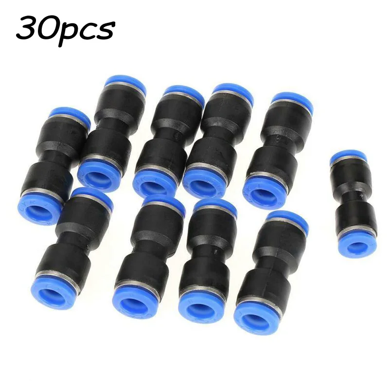 30 шт. быстроразъемные прямые нажимные соединители воздушные фитинги 1/4 5/16 3/8 трубки