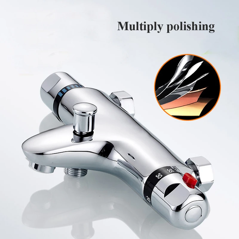 Bathroom Faucet Bathroom Shower Faucet Set Thermostatic Mixing Valve Reversed Inlets Thermostatic Bath Shower Faucet