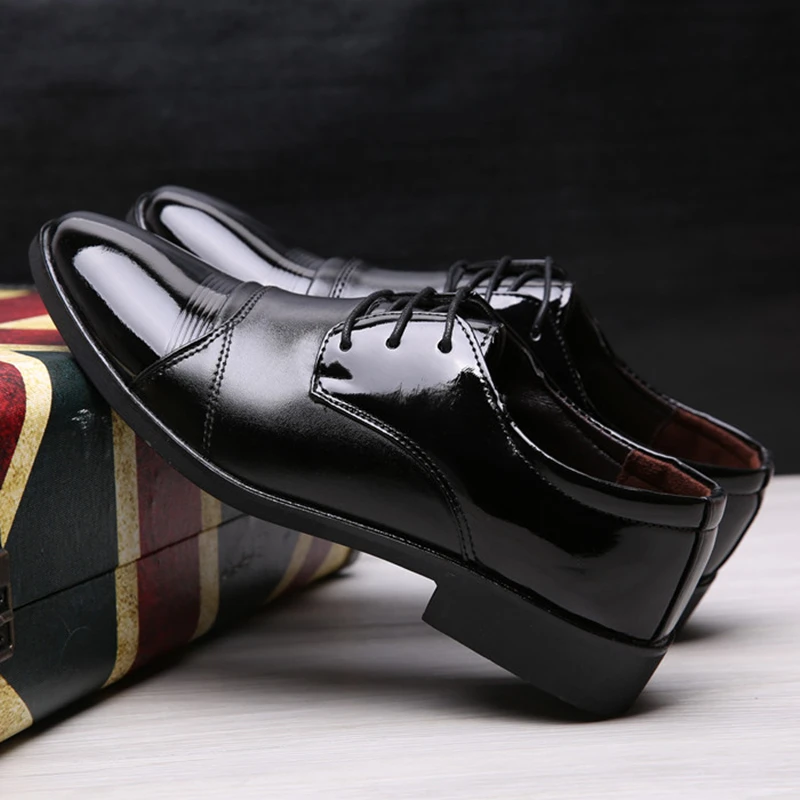 

Leather Dress Men Black Shoes Formal Shoes for Men Wedding Dresses Summer Fall Designer Shoes Male Zapatos Elegantes Hombre