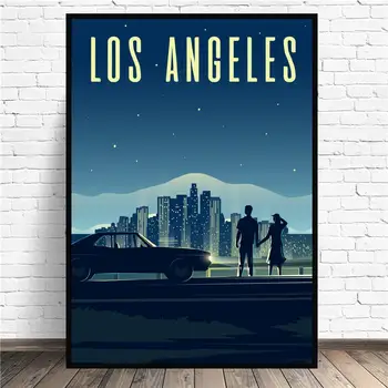 

Los Angeles USA Travel Canvas Art Print Wall Poster Living Room Decoration No Frame