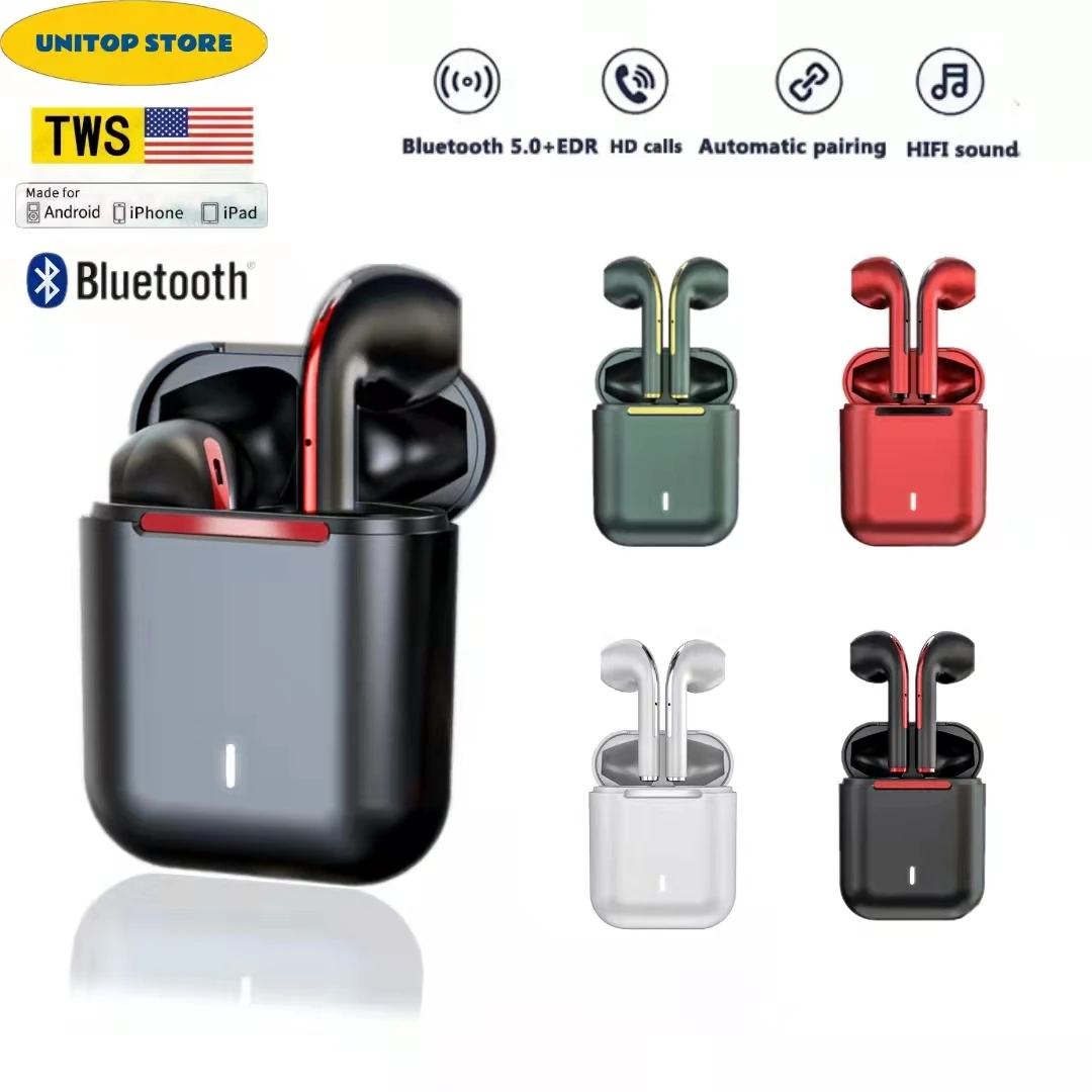 Новинка оригинальные беспроводные Bluetooth-наушники J18 TWS стереогарнитура