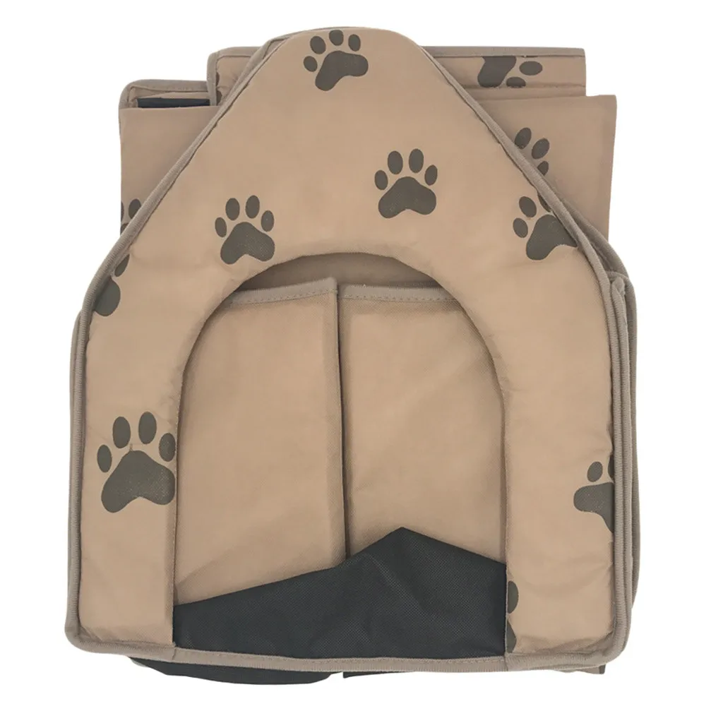 Кровать для питомца собаки складной домик для собаки маленький отпечаток ноги кровать для питомца палатка для кошки питомник Крытый портативный дорожный домик для питомца, Конура коврик для щенка# T2