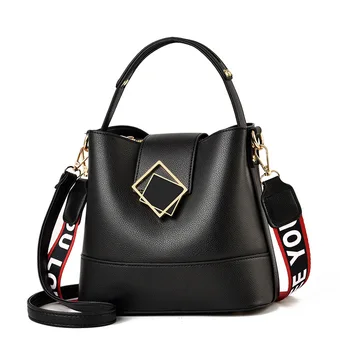 

2020 New Fashion Wild Casual Luxury Design Ladies Comfortable Handbag Soft Leather Bucket Bag Shoulder Bag Women Bags