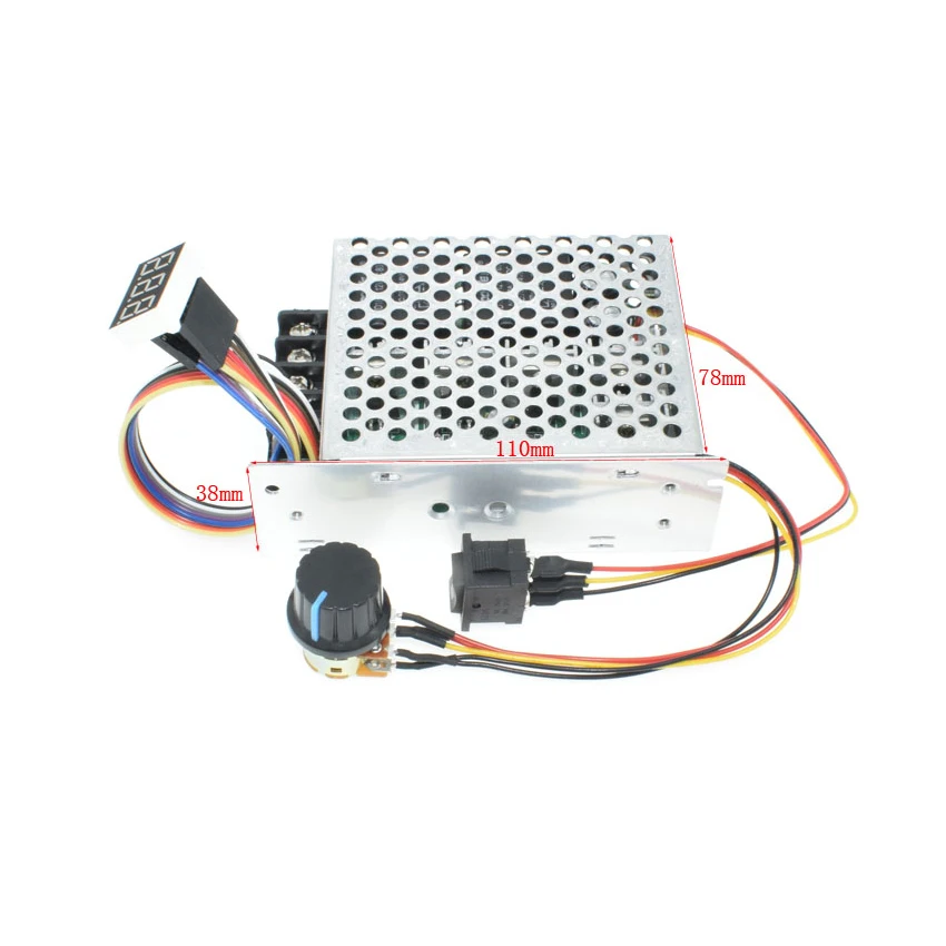 PWM DC контроллер щетки двигателя 10-55V 60A с реверсивным переключателем цифровой дисплей 0~ регулируемый потенциометр 12V 24V 36V 48V