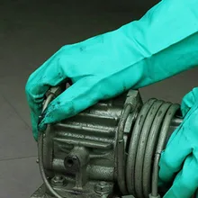 1 пара 15 мельничных кислот и щелочей устойчивые перчатки резиновые водонепроницаемые толстые химически стойкие противоскользящие латексные длинные резиновые перчатки