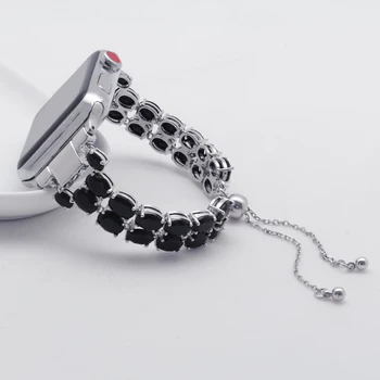 

fashion double-layer crystal watchband adjustable Watch Bands Replacement Band handmade band accessories women girls