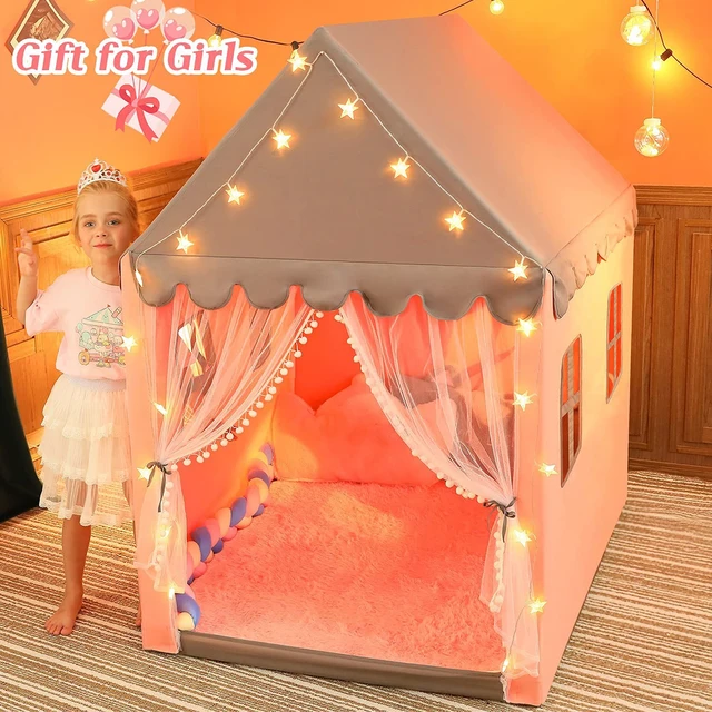 Children Princess Castle Tents Portable Indoor Outdoor Teepee Tent for kids Folding Play Tent House Baby Balls Pool Playhouse 2