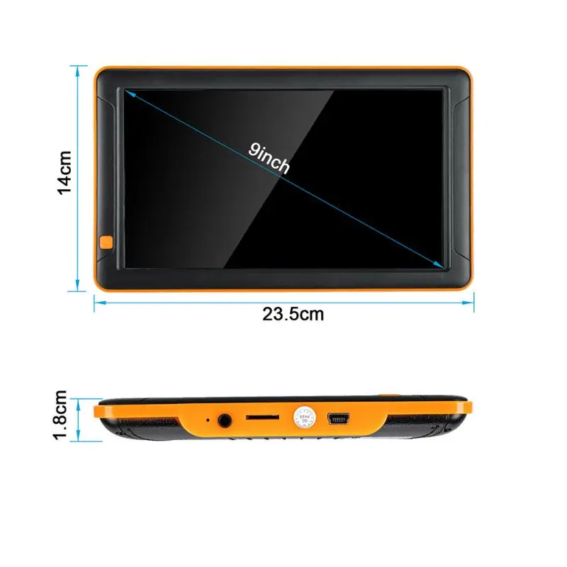 Suitable in Europe Map 9 Inch High Quality Multi function Touchscreen Truck Car Navigation Device Europe Map