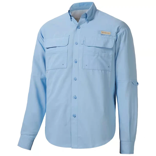 BASSDASH Men's UPF 50 Long Sleeve Fishing Button Down Shirt