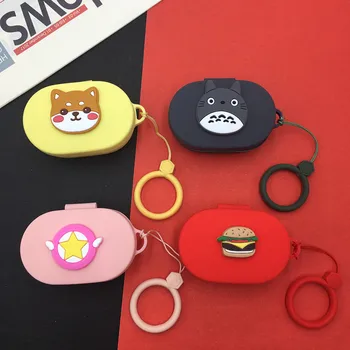 

Silicone Earphone Case for Xiaomi MI Redmi AirDots Headphones Cover With Hook Bluetooth Earphone Wireless Charging Box