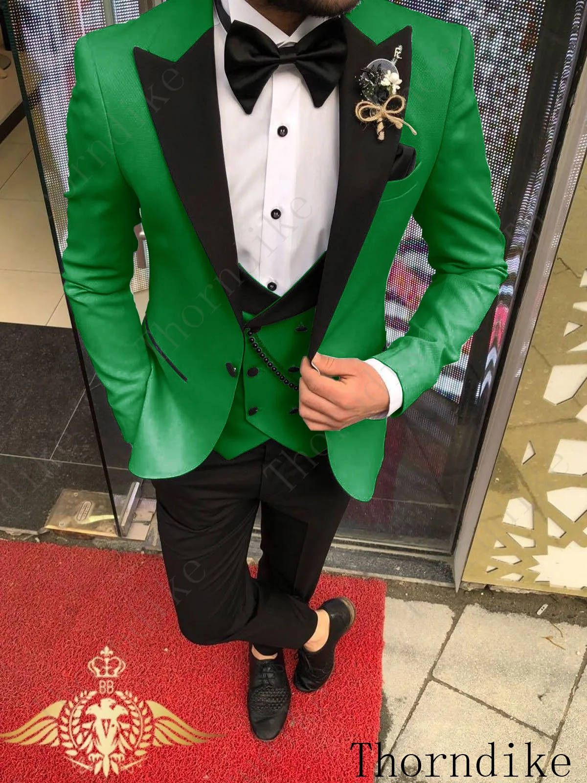 suit 17 Thorndike, новейший дизайн пальто, брюки, розовый мужской костюм, приталенный смокинг для жениха, 3 предмета, на заказ, свадебные костюмы, комплект с блейзером для выпускного вечера - Цвет: suit 17