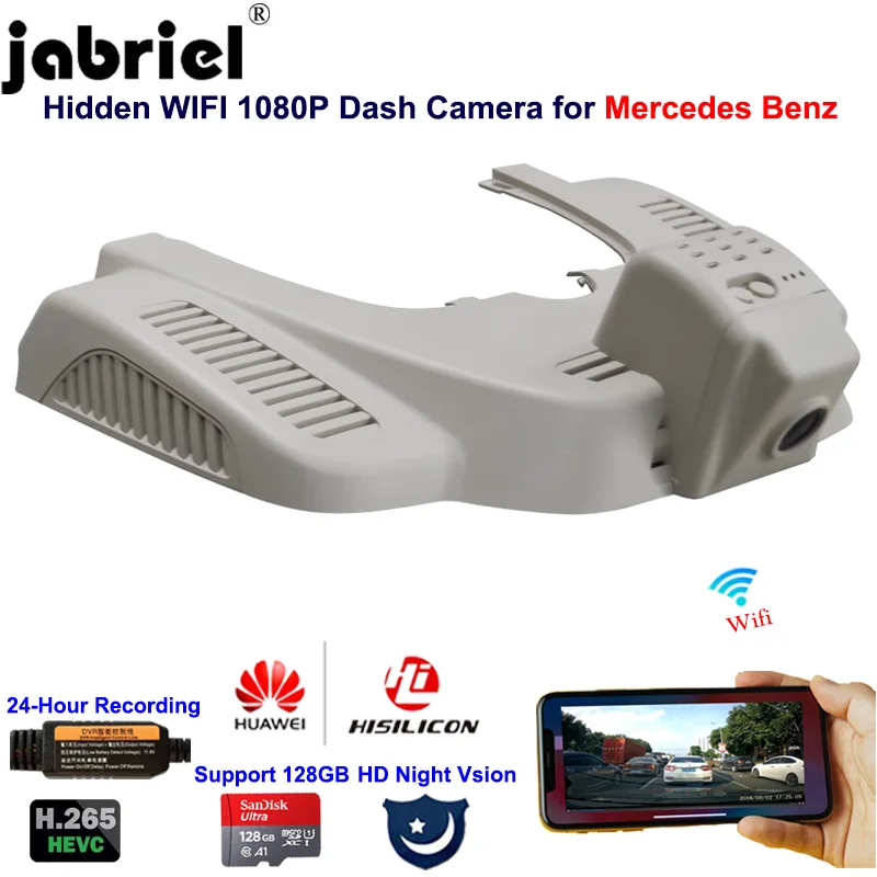 Скрытый видеорегистратор Jabriel 1080P с Wi Fi для Mercedes Benz gle300 gle350 gle350d gle400 gle450 gle500 w167 w166 2015