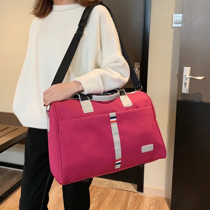 

Travel Bag 2019 New Leisure Large Capacity Handbag Outdoor Travel Bag Creative Contrast Travel Bag