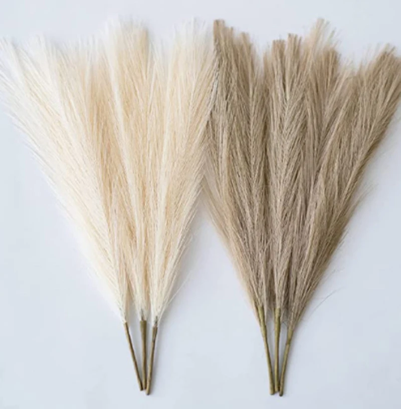 45cm Pampas Grass Simulation  Reed Grass Wedding Decoration Home Bedroom Accessories Wedding Guide Photo PropBackground 1