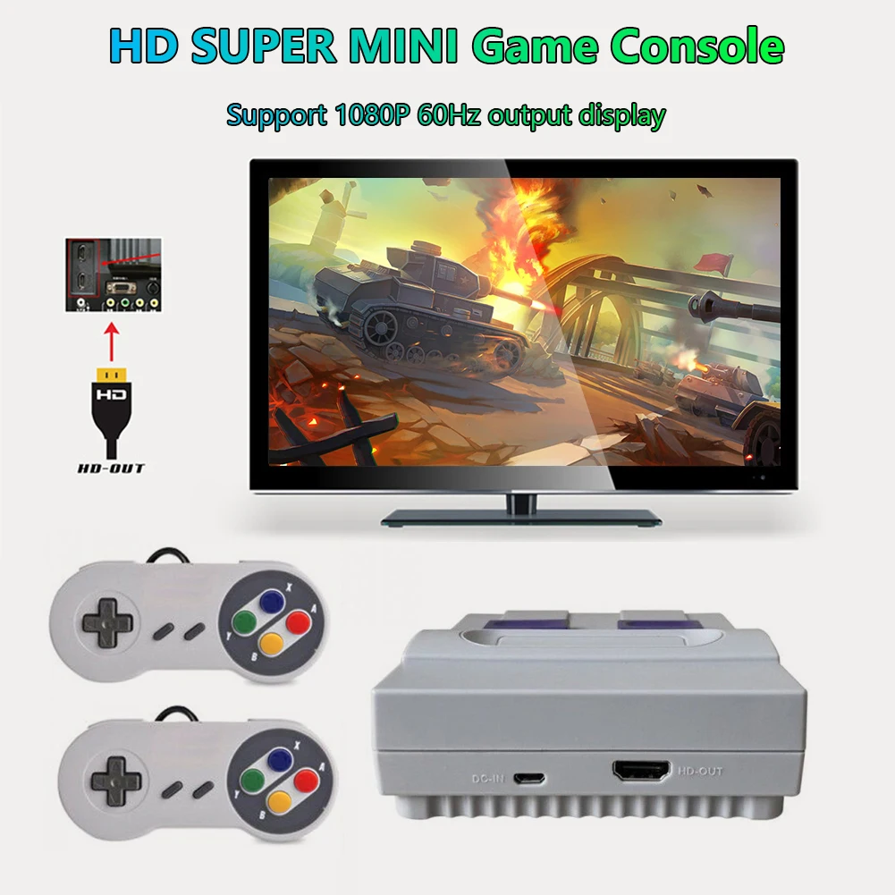 Игровая консоль беспроводные мини-игры HD портативная игровая ретро классический