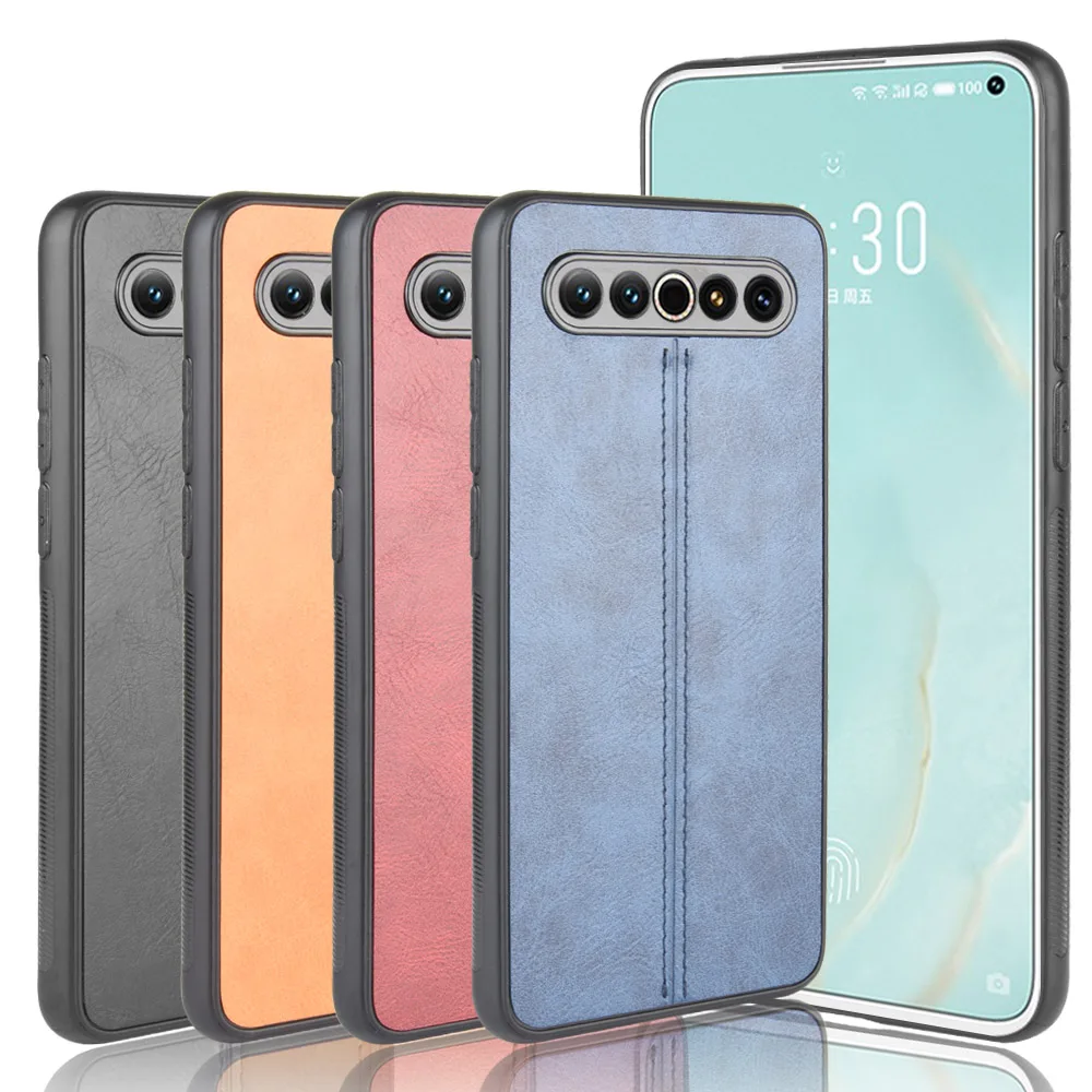Чехол для Meizu 17 17T легкий из телячьей кожи 6 дюйма с мягкими краями телефона Pro