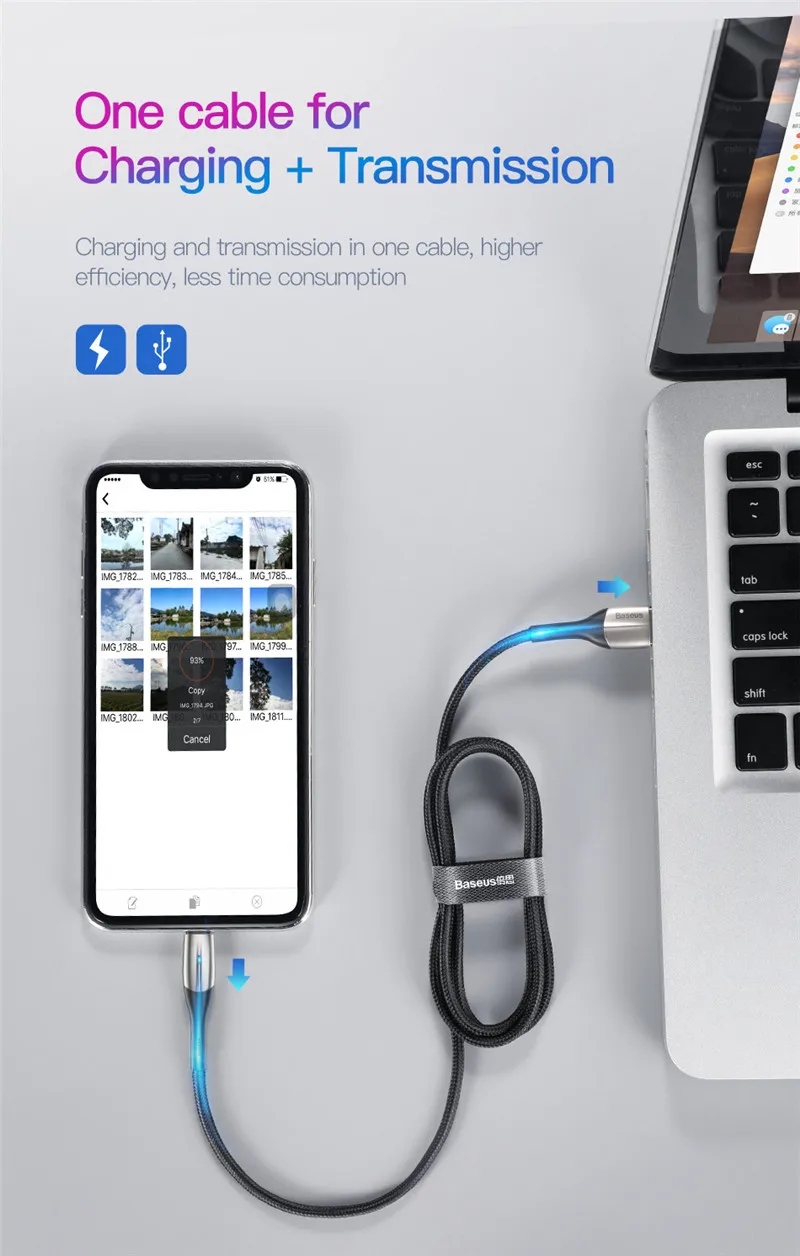 Оригинальное быстрое зарядное устройство для трансмиссии кабель для передачи данных для iPhone XS XR 8 7 6s Plus 5 Apple Ipad светодиодный usb-кабель для быстрой зарядки телефона