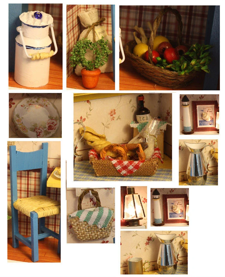 3D кукольные домики DIY деревянный кукольный дом миниатюрная фоторамка кукольный домик мебель набор игрушек для детей рождественские подарки на день рождения