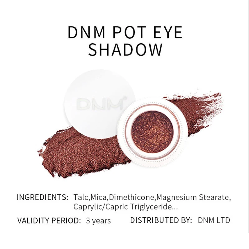 DNM, 7 цветов Перламутровые тени для век Палитра Природный долговечный Водонепроницаемый-подводка для глаз, без налета, высокоглянцевая блестящие тени для век TSLM2
