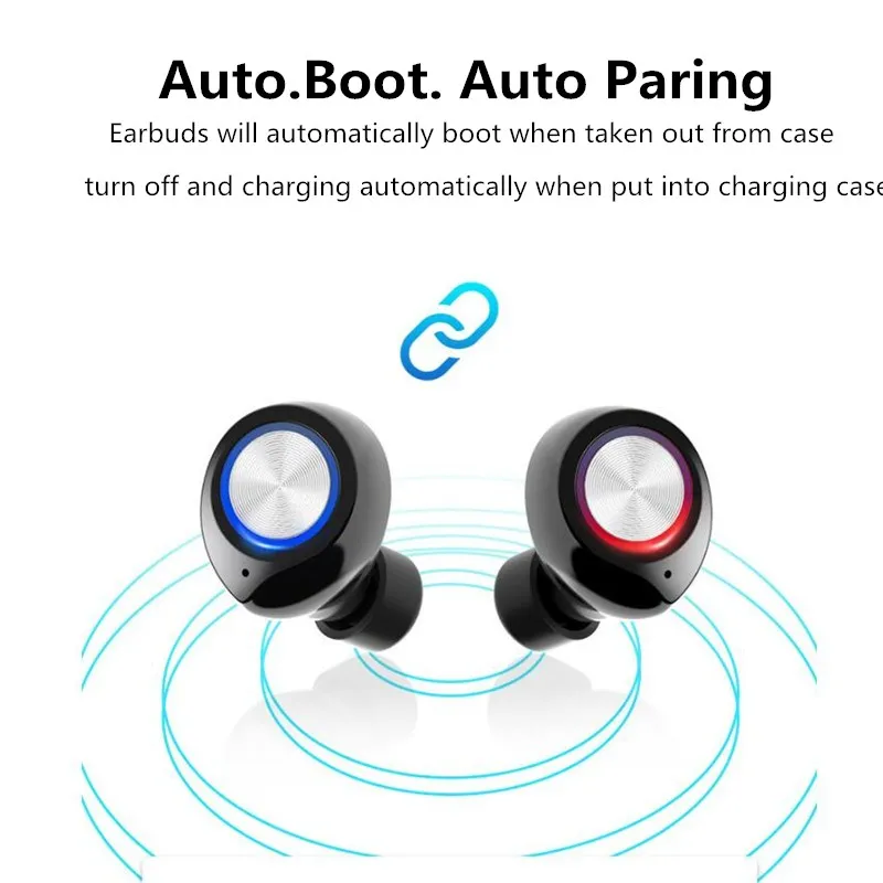 TW60 TWS Wireless Bluetooth Earphone 5 0 Touch Bluetooth Headset iPX5 Headphones Bluetooth Sports Earphones With mic pk i200 i80