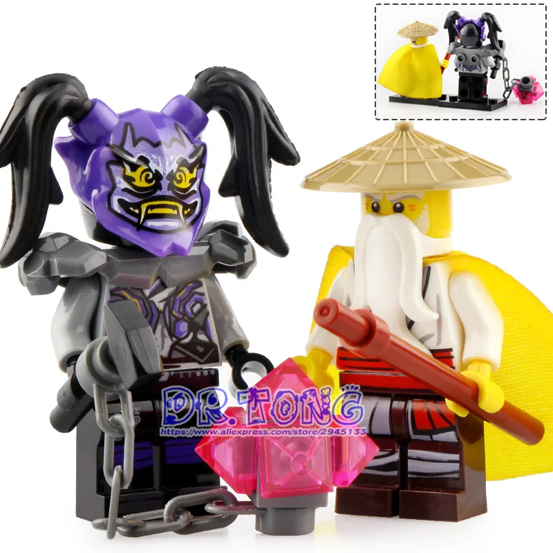 240PCS Ninja Action Figures Master Wu NYA Cole KAI Lloyd ZANE JAY Ninja Figure Building Blocks Bricks Children Toys DG1001
