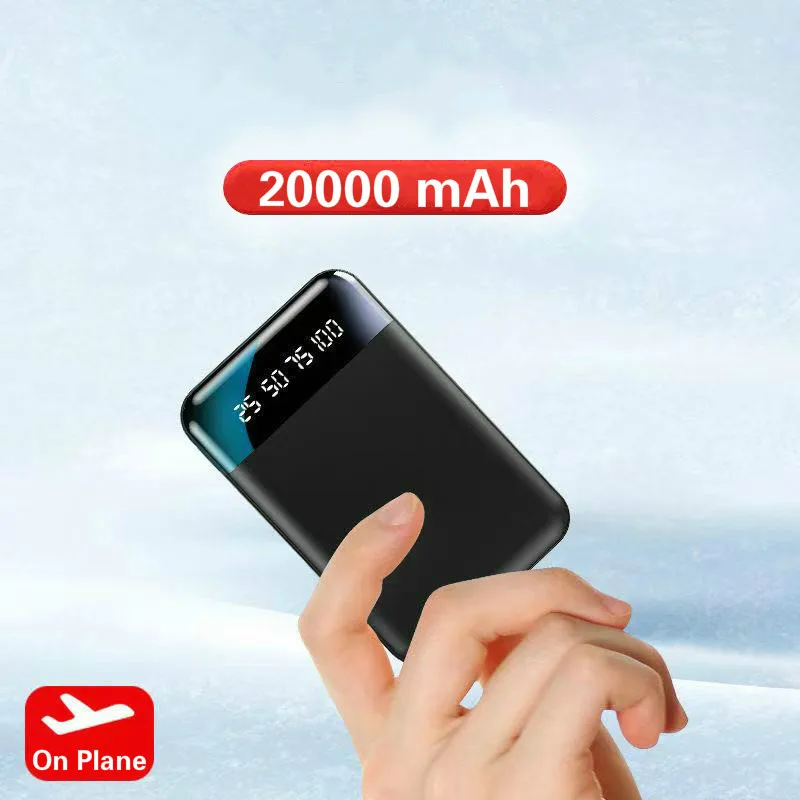 Внешний аккумулятор 20000 мАч портативное зарядное устройство двойной USB внешний