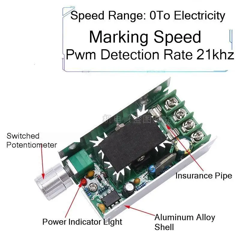 Регулятор скорости Pwm Dc мотор бесступенчатый регулятор приносить переключатель 775 мотор 795 электрооборудование линейный гладкий и гладкий 12V24V10A