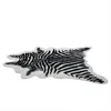 220*170cm zebra animal Printed Carpet Velvet Imitation Leather Rugs Fur Animal Skins Natural Shape Carpets Non-slip Mats 2