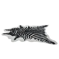 220*170cm zebra animal Printed Carpet Velvet Imitation Leather Rugs Fur Animal Skins Natural Shape Carpets Non-slip Mats 2