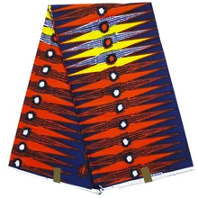 Африканская ткань Анкара хлопок восковая печать тканевые Дашики hote узор pange ткани по 6 ярдов