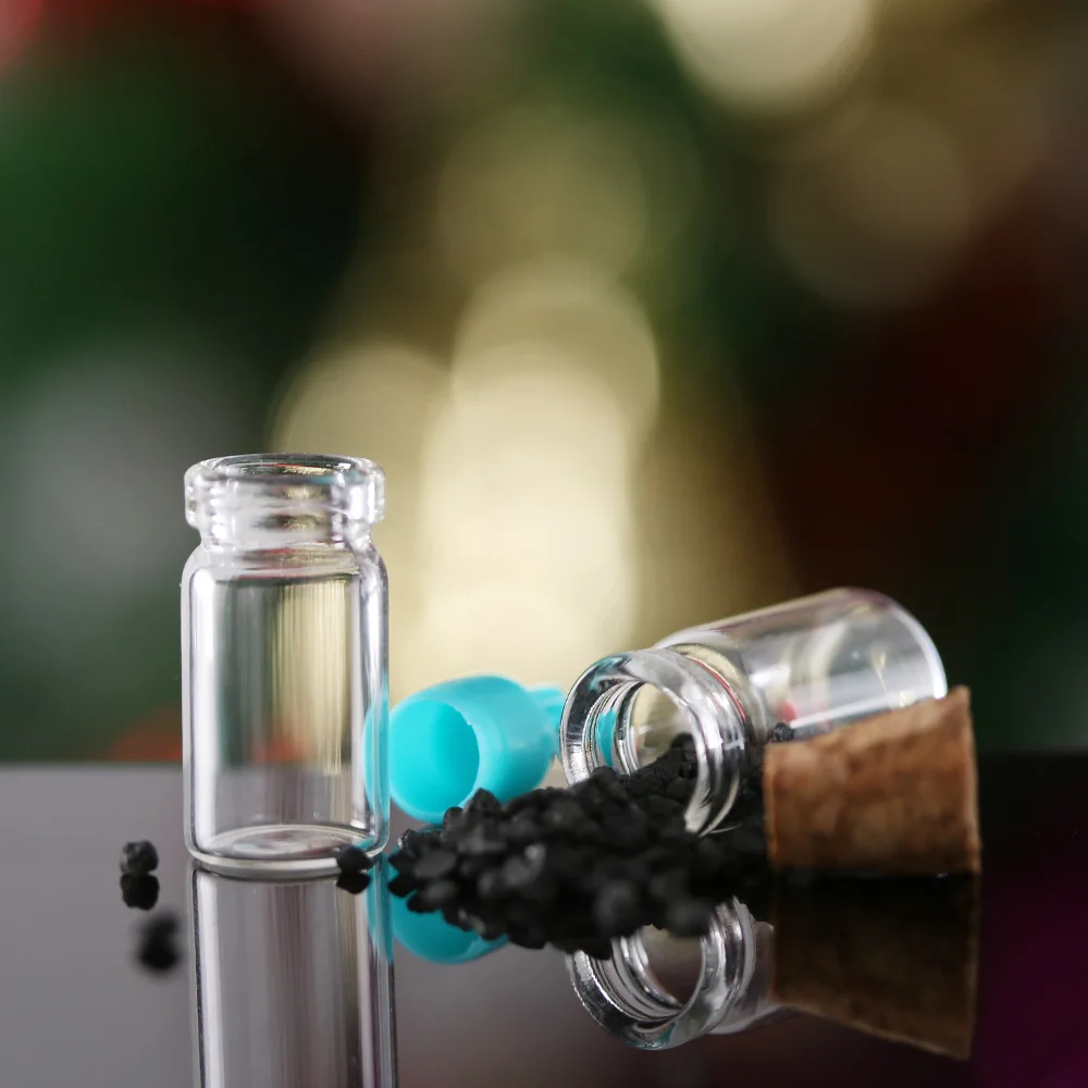 Mini Drift Bottle Glass Jars Decoration Cork Stopper DIY Containers Rainbow Wishing Bottle 5/10Pcs