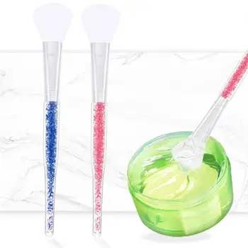 

1PC Professional Facial Mask Brush Skin Care Mask Mud Mixing Brush with Rhinestone Handle Multiple Colors For Women maquiagem