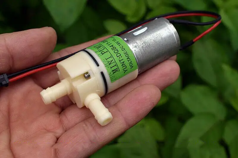 Микро 370 мембранный насос DC12V 18V 24V большой поток самовсасывающий аквариумный