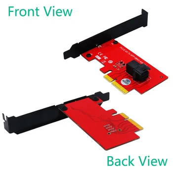 

PCI Express 4.0 x4 Host Adapter Card with SFF-8643 Mini-SAS HD 36Pin Connector for U.2 (SFF-8639) PCIe-NVMe SSD - Support Intel