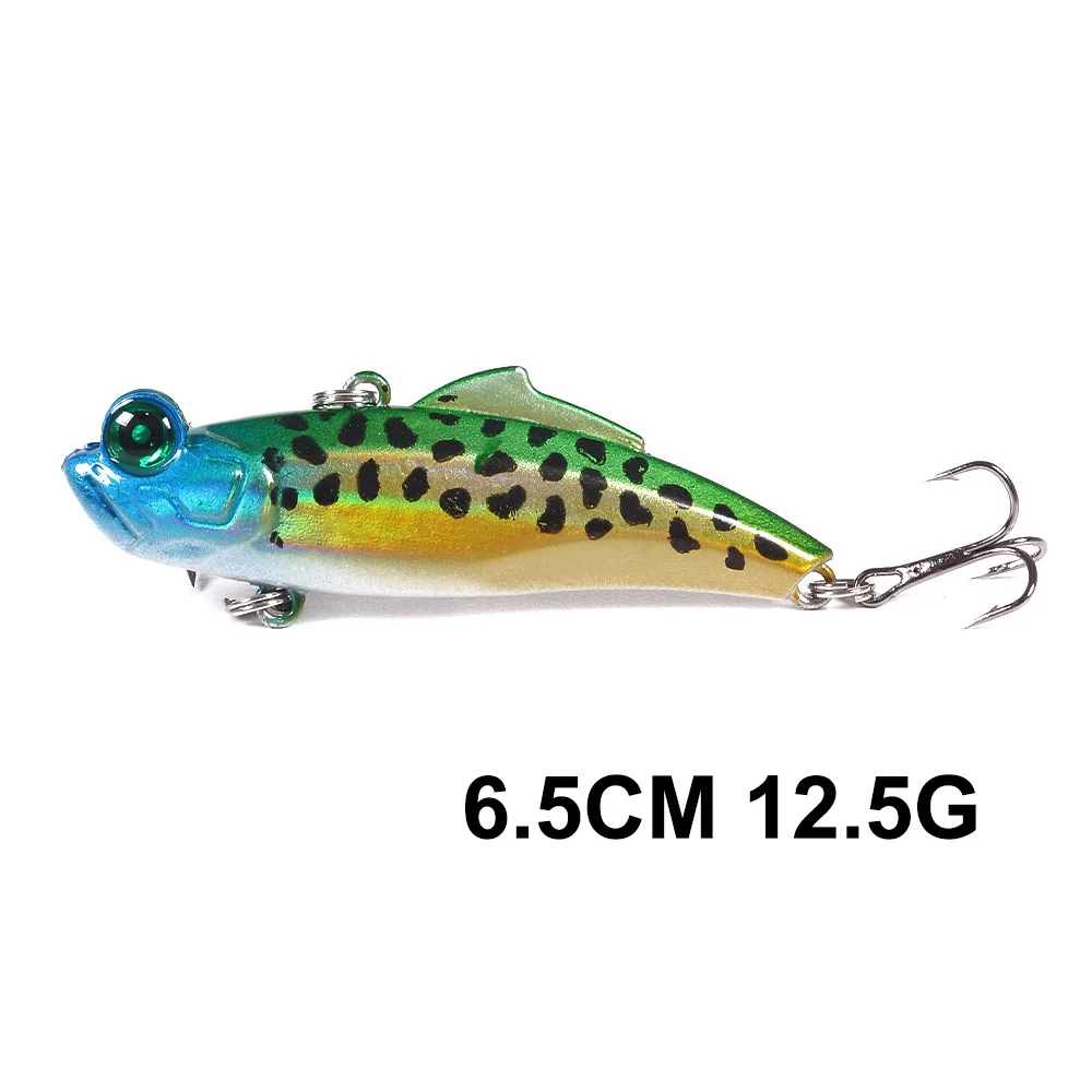 HENGJIA 1 шт. Rattlin блесна жесткая приманка для рыбалки 7,5 см 10 г/6,5 см 12,5g/6 cm 16,5g искусственные приманки 6# крючки Вибрационный Вуфер - Цвет: VI038-8