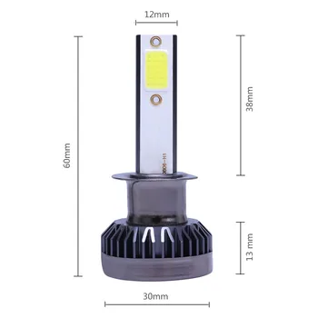 

6000K Car Lights 9V-36V 1 Pair Aviation aluminum 6000LM IP68 LED Headlights