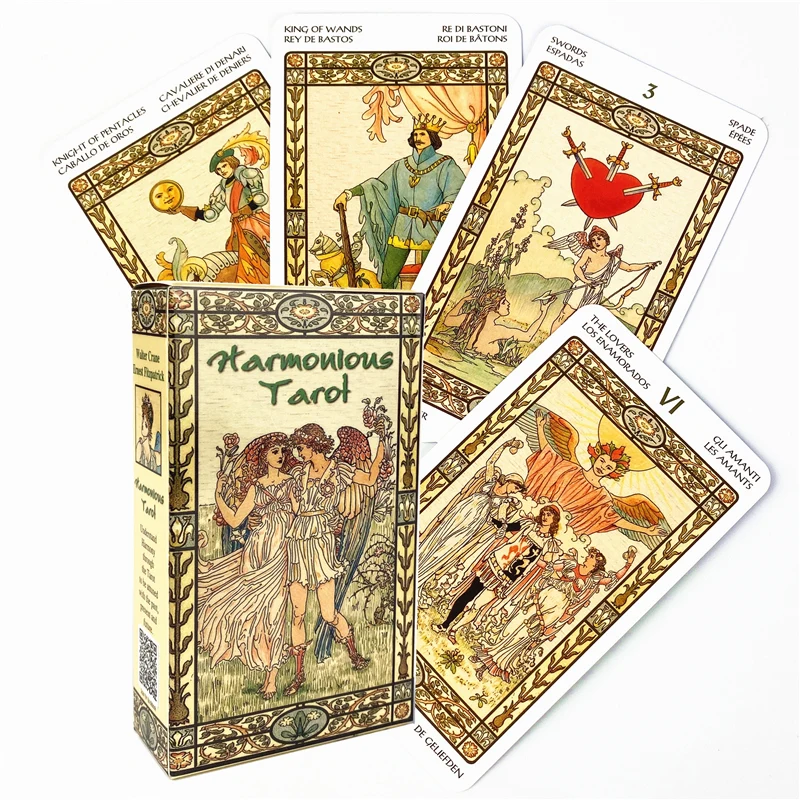 Harmonious Tarot Deck Leisure Party Table Game High Quality Fortune-telling Prophecy Oracle Cards With E-Guidebook | Спорт и