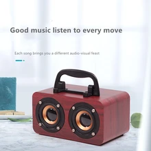 Винтажный радиоприёмник Деревянный Мини Bluetooth колонки беспроводные компьютерные колонки домашний кинотеатр музыкальный центр Caixa De Som Parlante F4033