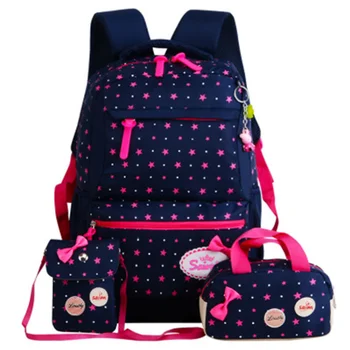 

Teenagers girls Lightweight waterproof school bags star printing children school backpacks child orthopedics schoolbag bolsa